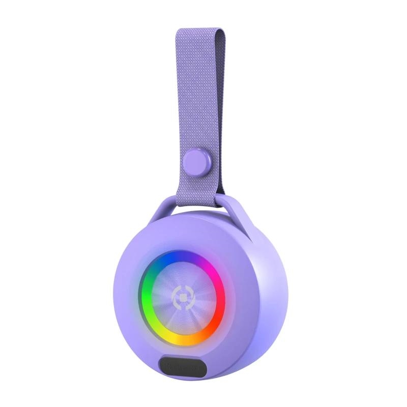 Celly LIGHTBEATVL Altifalante Portátil e/ou para festa Coluna portátil mono Violeta 5 W