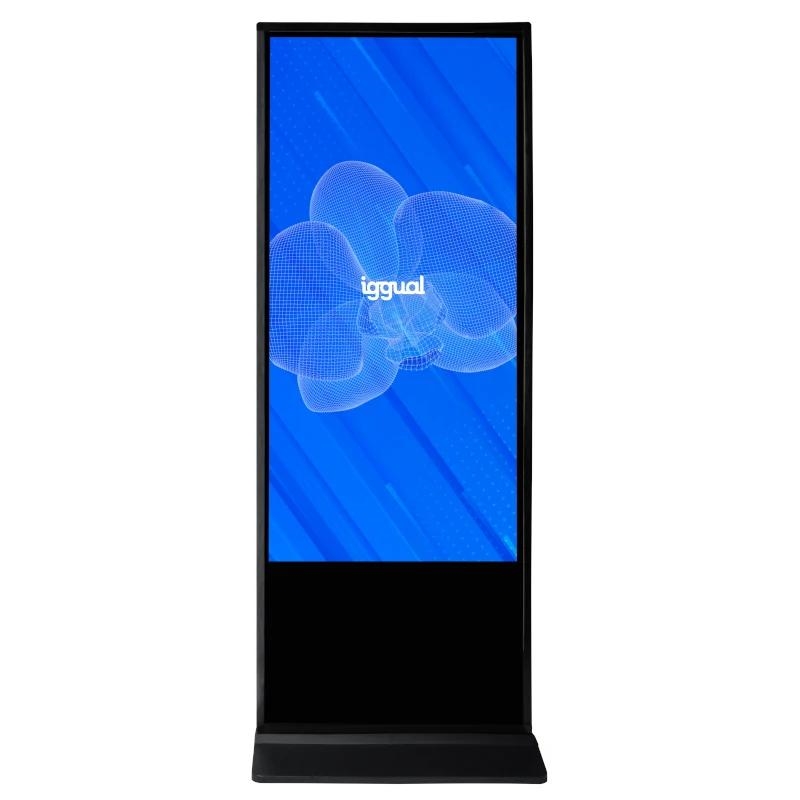 iggual Orchid 55'' Design Totem 139,7 cm (55") LCD Wi-Fi 500 cd/m² 4K Ultra HD Preto Ecrã táctil Processador built-in Windows 10 Pro