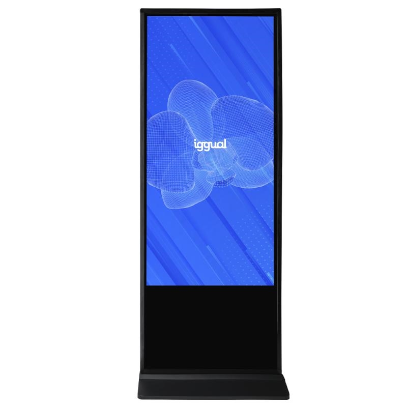 iggual ORCHID TI-55 Alto Brillo Design de quiosque 139,7 cm (55") LCD Wi-Fi 1500 cd/m² 4K Ultra HD Preto Ecrã táctil Processador built-in Windows 11 Pro