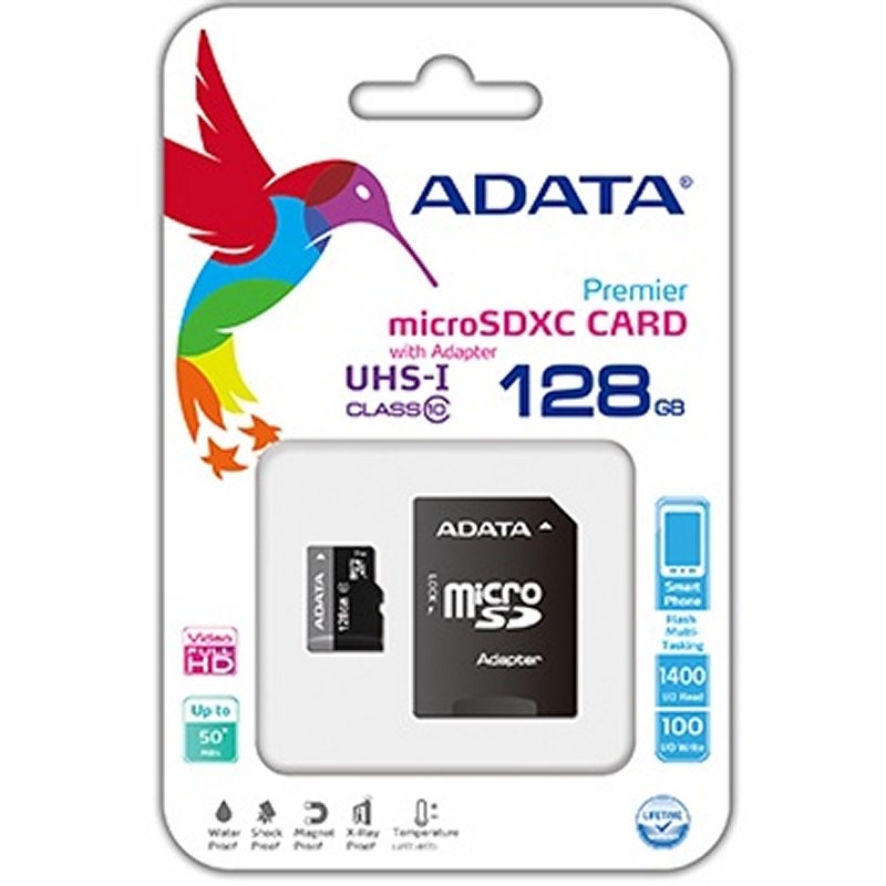 ADATA Premier 128 GB MicroSDXC UHS-I Classe 10