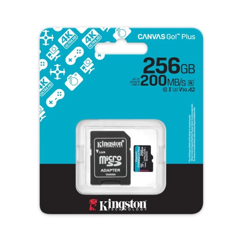 Kingston Technology Canvas Go! Plus 256 GB MicroSD UHS-I Classe 10