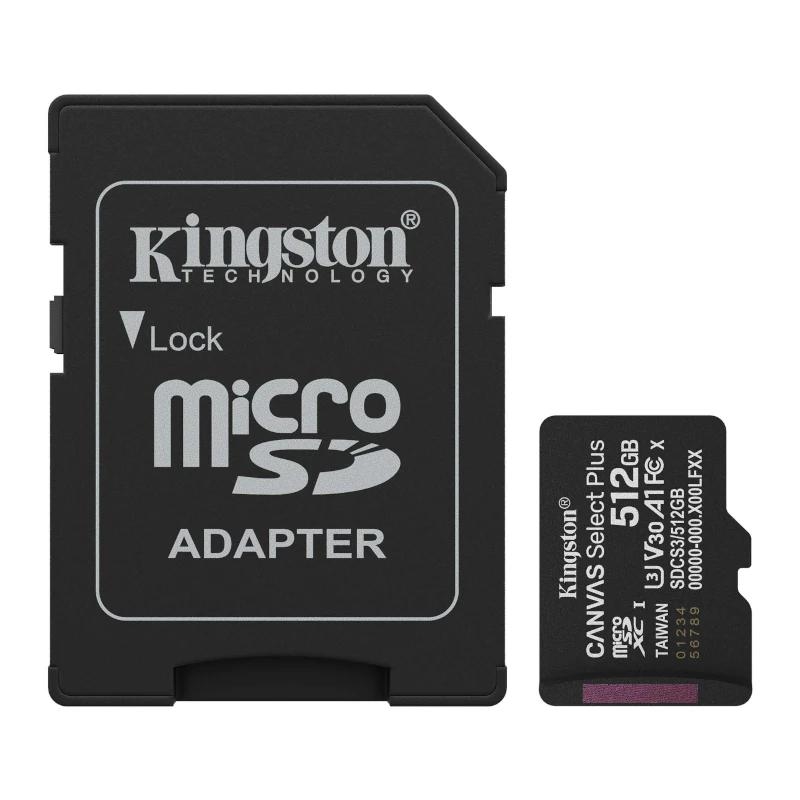 Kingston Technology Canvas Select Plus Gen3 512 GB MicroSDXC UHS-I Classe 10