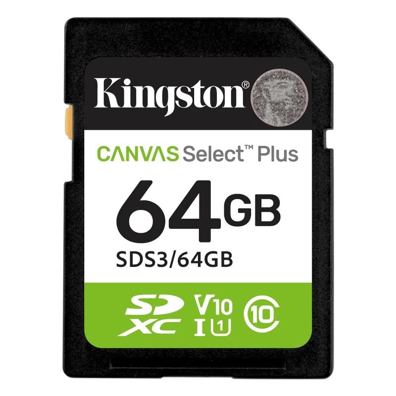 KINGSTON | SD Canvas Select Plus Gen3 | 64GB