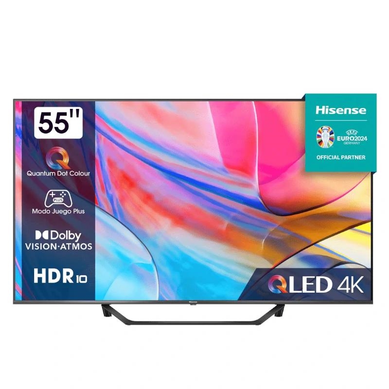 Hisense 55A7KQ 139,7 cm (55") 4K Ultra HD Smart TV Wi-Fi Preto 330 cd/m²