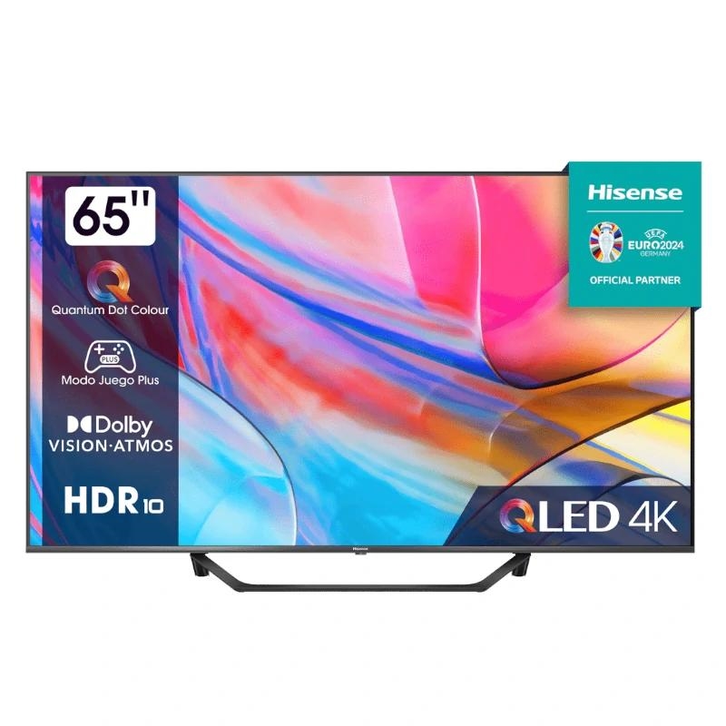 Hisense 65A7KQ 165,1 cm (65") 4K Ultra HD Smart TV Wi-Fi Preto 350 cd/m²