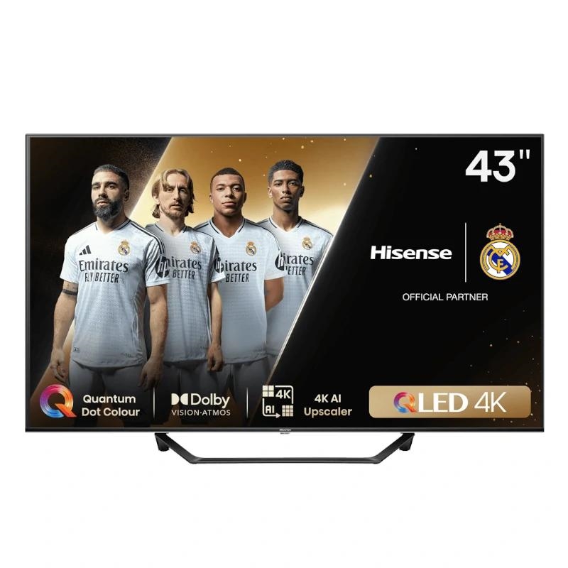 Hisense 43A7NQ 109,2 cm (43") 4K Ultra HD Smart TV Wi-Fi Cinzento 250 cd/m²