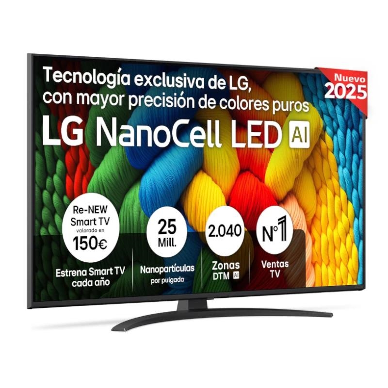 LG NanoCell AI 50NANO81A6A 127 cm (50") 4K Ultra HD Smart TV Wi-Fi Preto