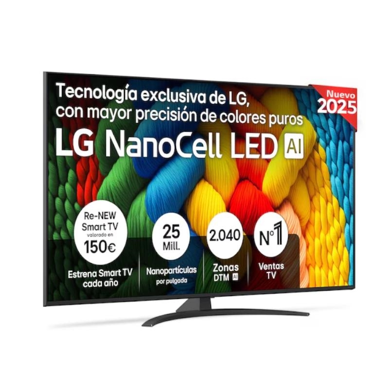 LG NanoCell AI 65NANO81A6A 165,1 cm (65") 4K Ultra HD Smart TV Wi-Fi Preto
