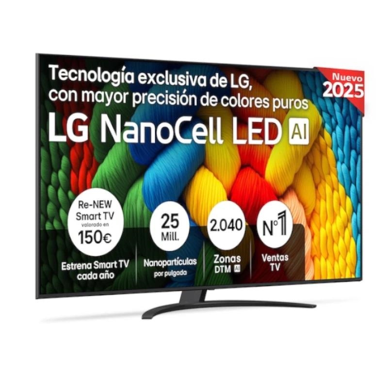 LG NanoCell AI 75NANO81A6A 190,5 cm (75") 4K Ultra HD Smart TV Wi-Fi Preto