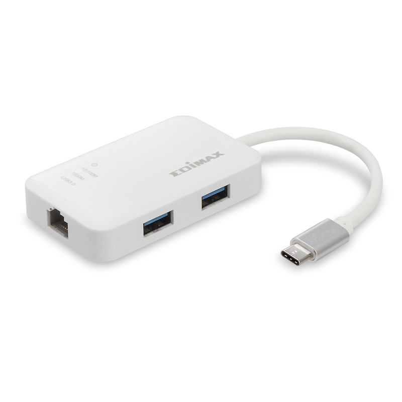 Edimax | EU-4308 Adaptador USB 3.0 Gigabit USB | 3 Portas