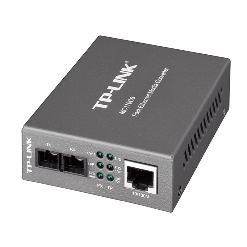 TP-Link MC110CS conversor de rede de média 1000 Mbit/s 1310 nm Preto