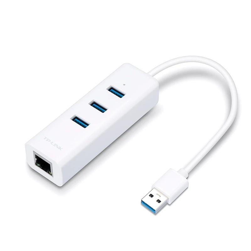 TP-Link UE330 base & duplicador de portas Com fios USB 3.2 Gen 1 (3.1 Gen 1) Type-A Branco
