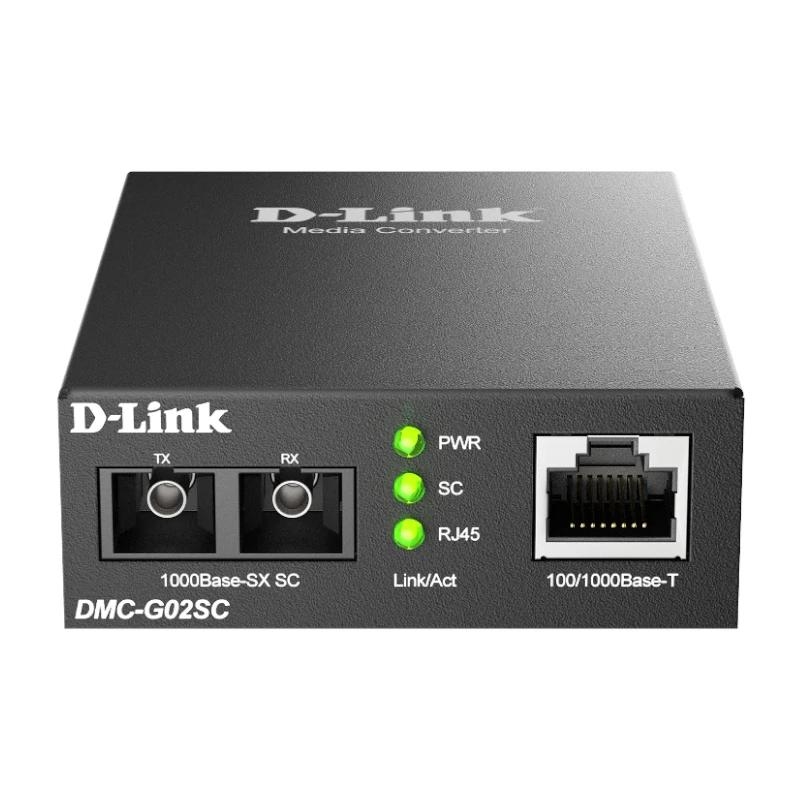 D-Link DMC-G02SC/B conversor de rede de média 1000 Mbit/s Multimodo