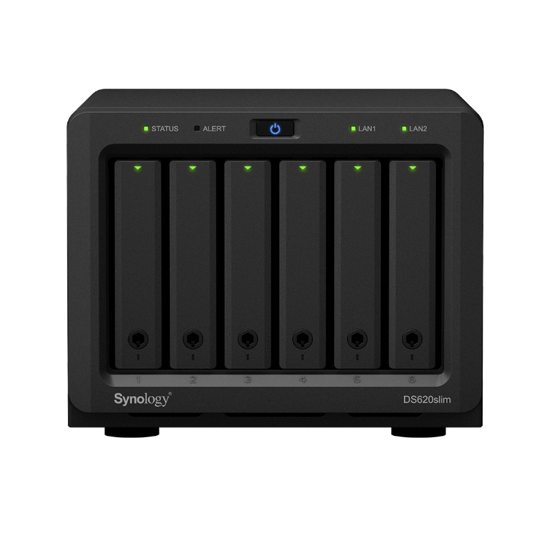 Synology | DS620slim NAS 6Bay Disk Station | 65W | 2.5" | 6GB | 4GB