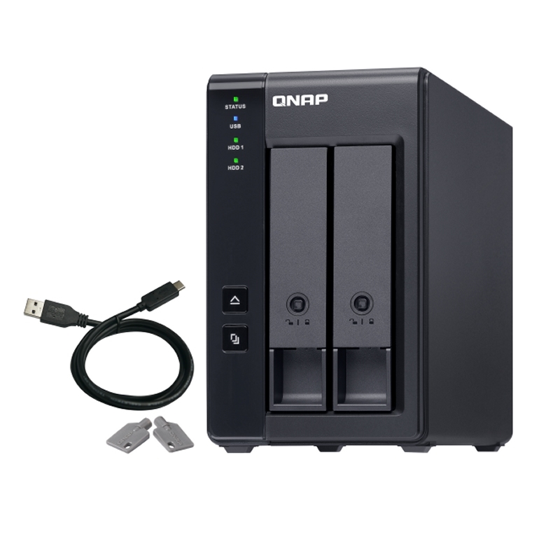QNAP TR-002 Caixa para Discos Rígidos Compartimento HDD/SSD Preto 2.5/3.5"