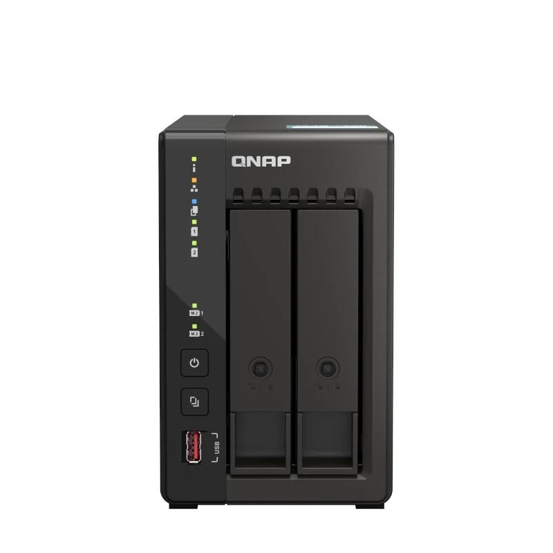 QNAP TS-253E NAS Tower Intel® Celeron® J6412 8 GB 0 TB QNAP QTS Preto