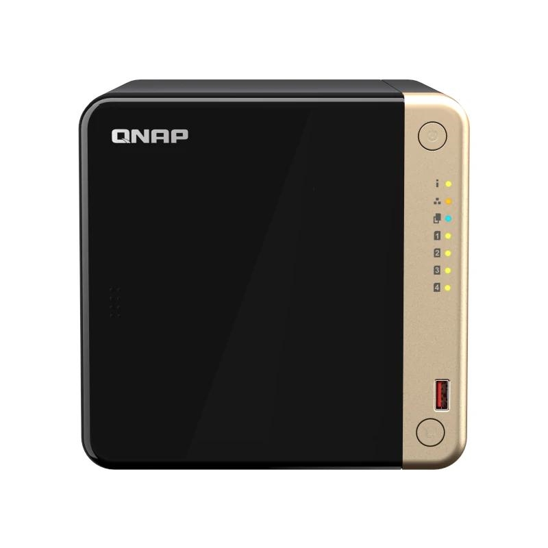 QNAP TS-464 NAS Tower Intel® Celeron® N5095 8 GB DDR4 0 TB QNAP QTS Preto