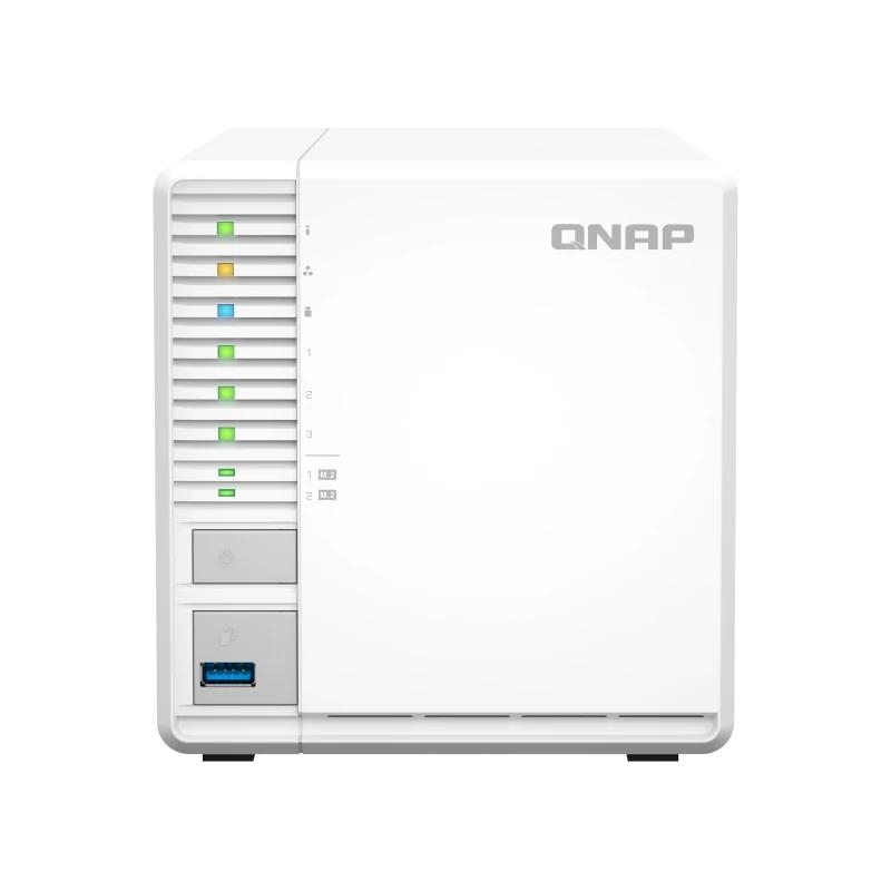 QNAP TS-364 NAS Tower Intel® Celeron® N5095 8 GB DDR4 0 TB QNAP Turbo System Branco