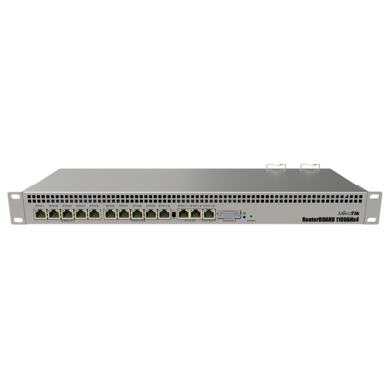 Mikrotik | RB1100AHx4 Roteador 13xGB L6 | 13 Portas PoE | 20W | 1GB
