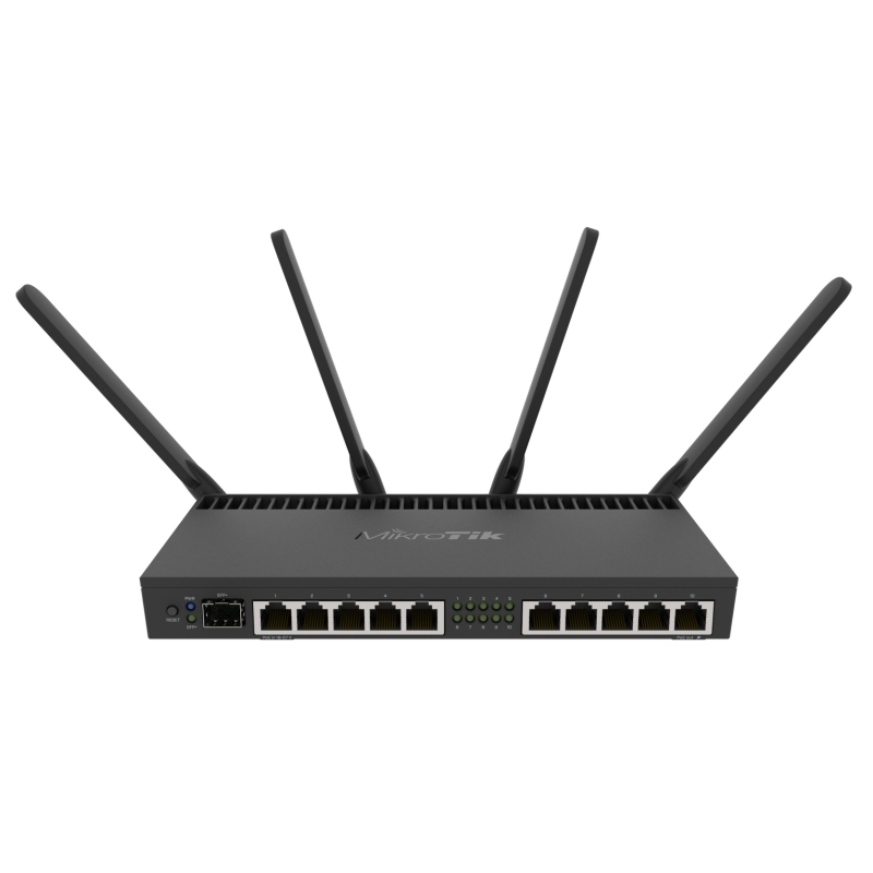 Mikrotik | RB4011iGS+5HacQ2HnD-IN Roteador 10xGB 1xSPF | AC2000 10 Portas PoE | 44W | 1GB