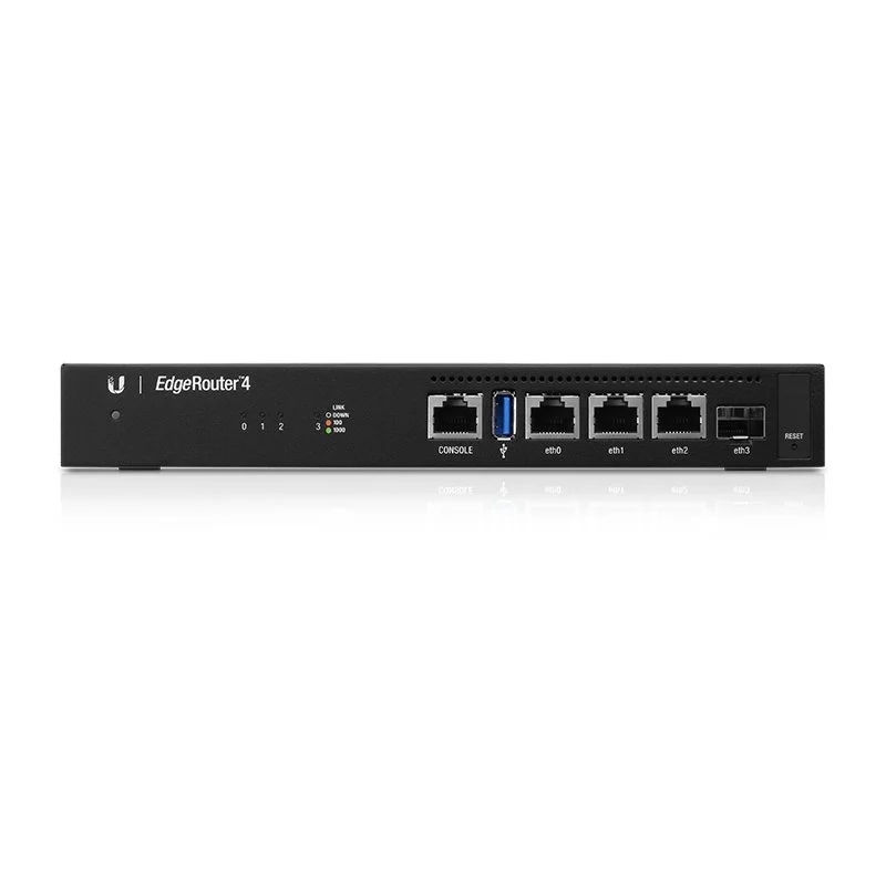 UBIQUITI | ER- Roteador 3xGbE 1xGb SFP Metal | 1 Portas | 13W | 4GB | 1GB