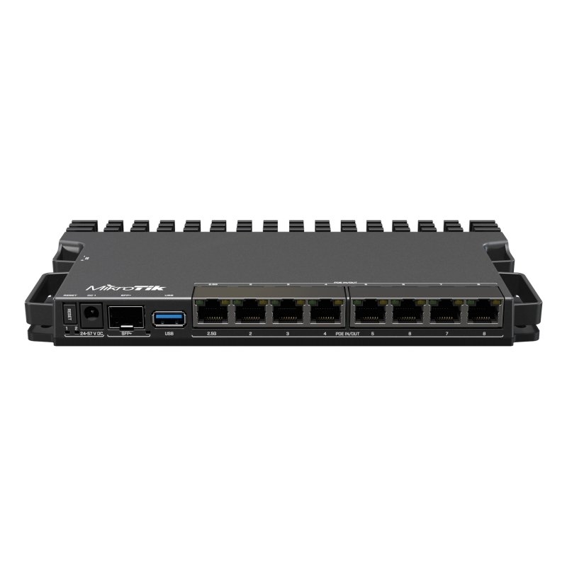 Mikrotik | RB5009UPr+S+IN Roteador 7xGbE 1x2.5GbE SFP+ | 5G PoE | 130W | 1GB | 1GB