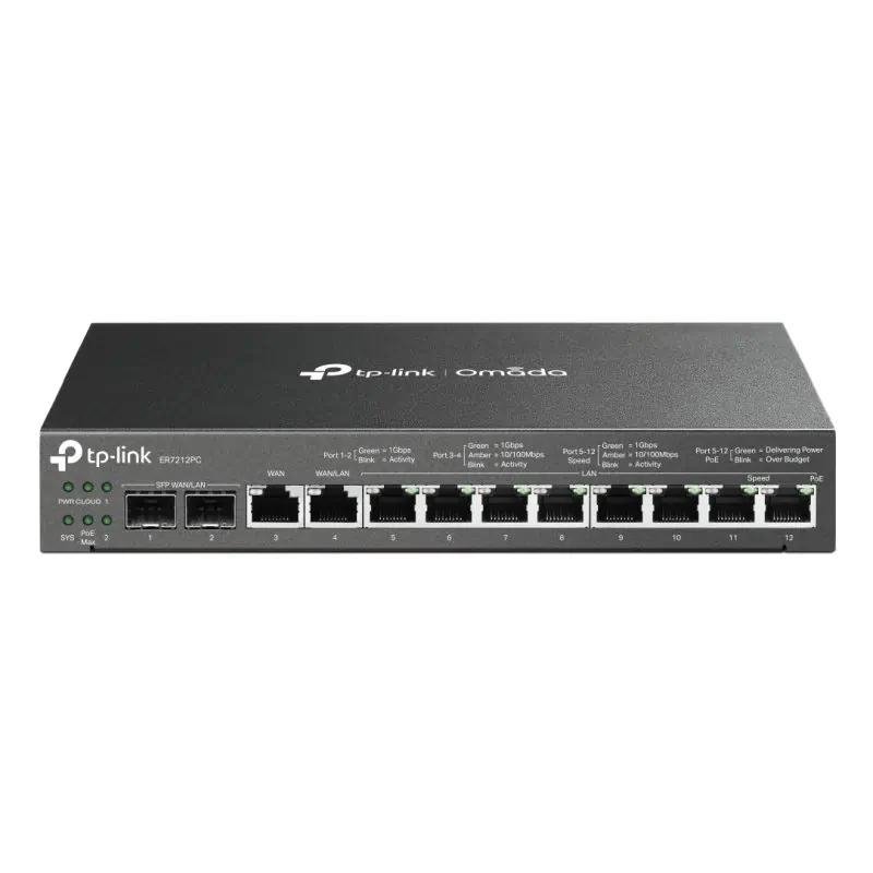 TP-Link Omada ER7212PC router com fio Gigabit Ethernet Preto