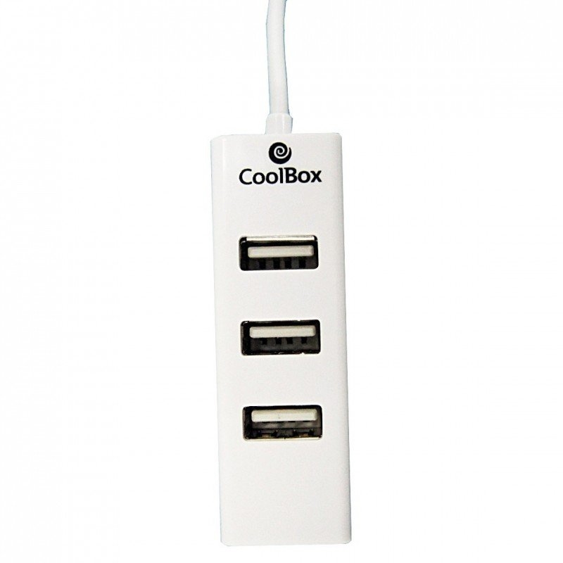 CoolBox COO-UPH190 hub de interface 480 Mbit/s Branco