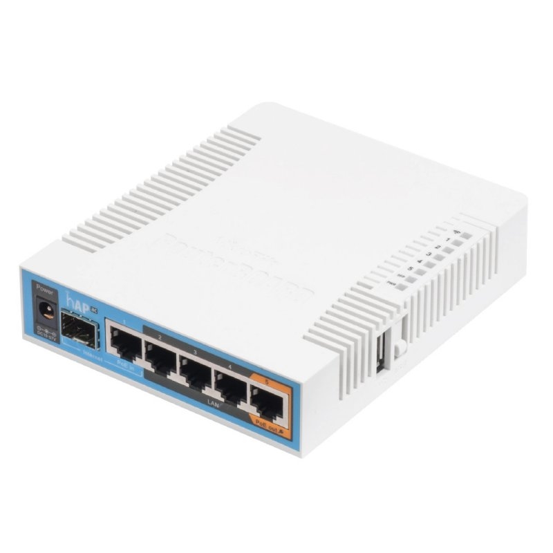 Mikrotik | RB962UiGS-5HacT2HnT hAP AC 5xGB 1xSFP 5GH | 5 Portas PoE