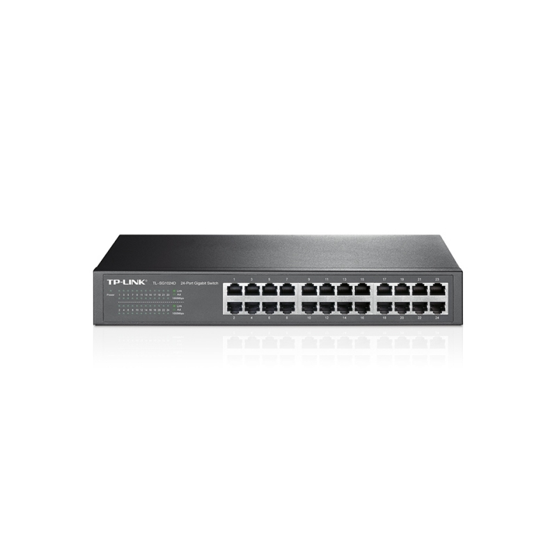TP-Link TL-SG1024D Não-gerido Gigabit Ethernet (10/100/1000) Cinzento
