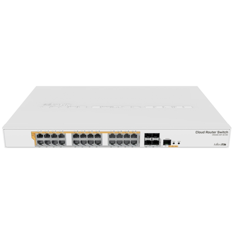 Mikrotik | CRS328-24P-4S+RM 24xGB | 24 Portas PoE | 500W