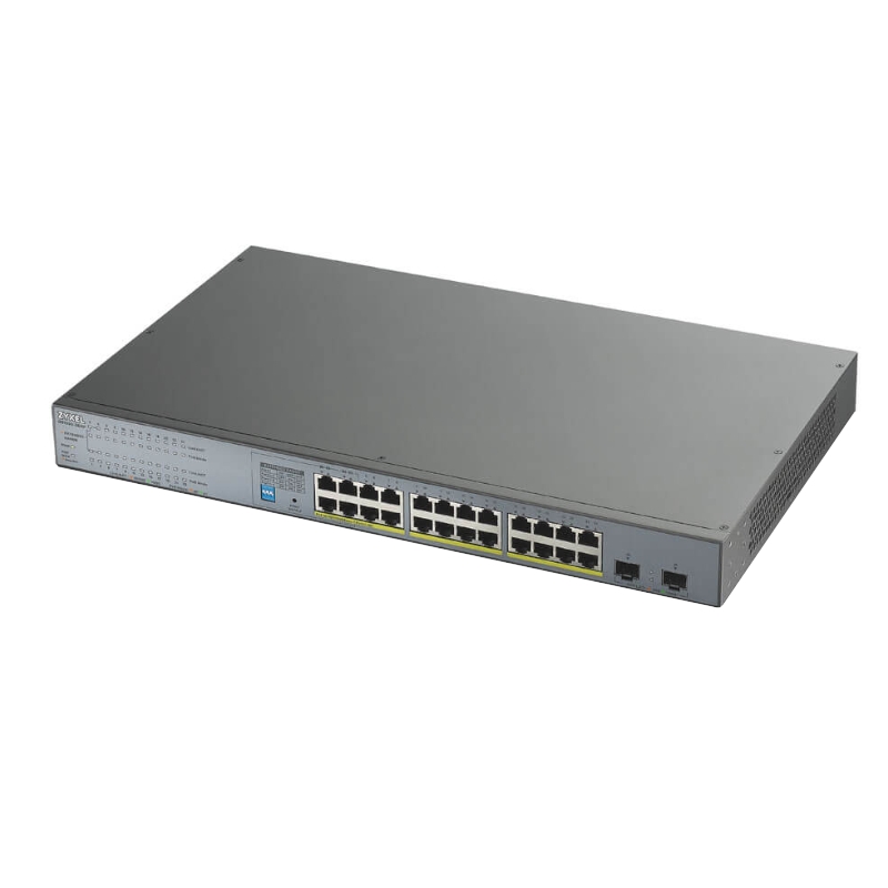Zyxel GS1300-26HP-EU0101F switch de rede Não-gerido Gigabit Ethernet (10/100/1000) Power over Ethernet (PoE) Cinzento