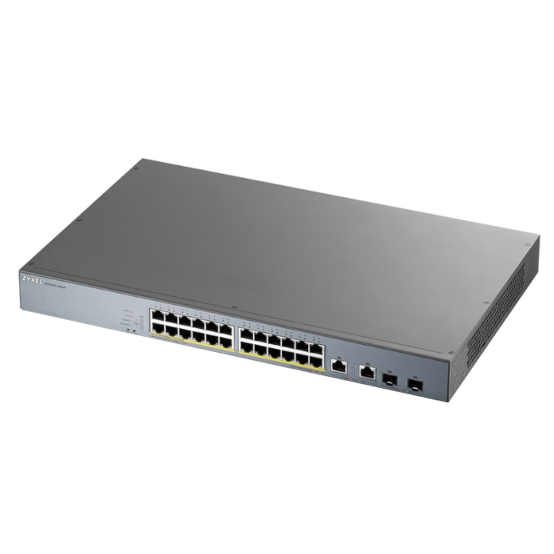 Zyxel GS1350-26HP-EU0101F switch de rede Gerido L2 Gigabit Ethernet (10/100/1000) Power over Ethernet (PoE) Cinzento