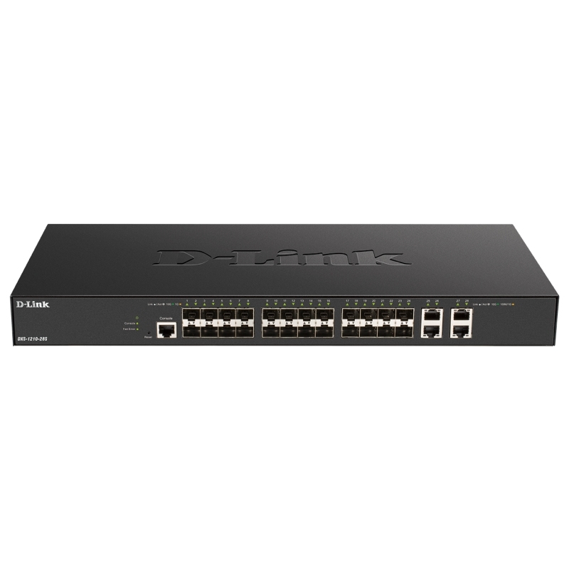 D-Link DXS-1210-28S switch de rede Gerido L2/L3 10G Ethernet (100/1000/10000) 1U Preto