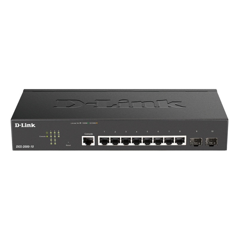 D-Link DGS-2000-10 switch de rede Gerido L2/L3 Gigabit Ethernet (10/100/1000) 1U Preto