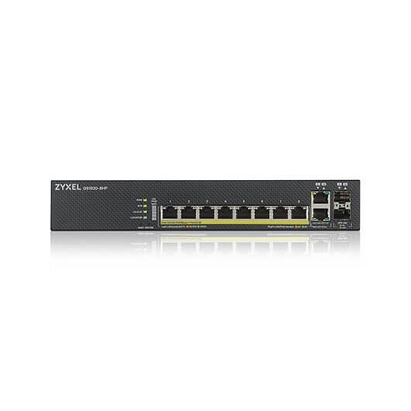 Zyxel GS1920-8HPV2 Gerido Gigabit Ethernet (10/100/1000) Power over Ethernet (PoE) Preto
