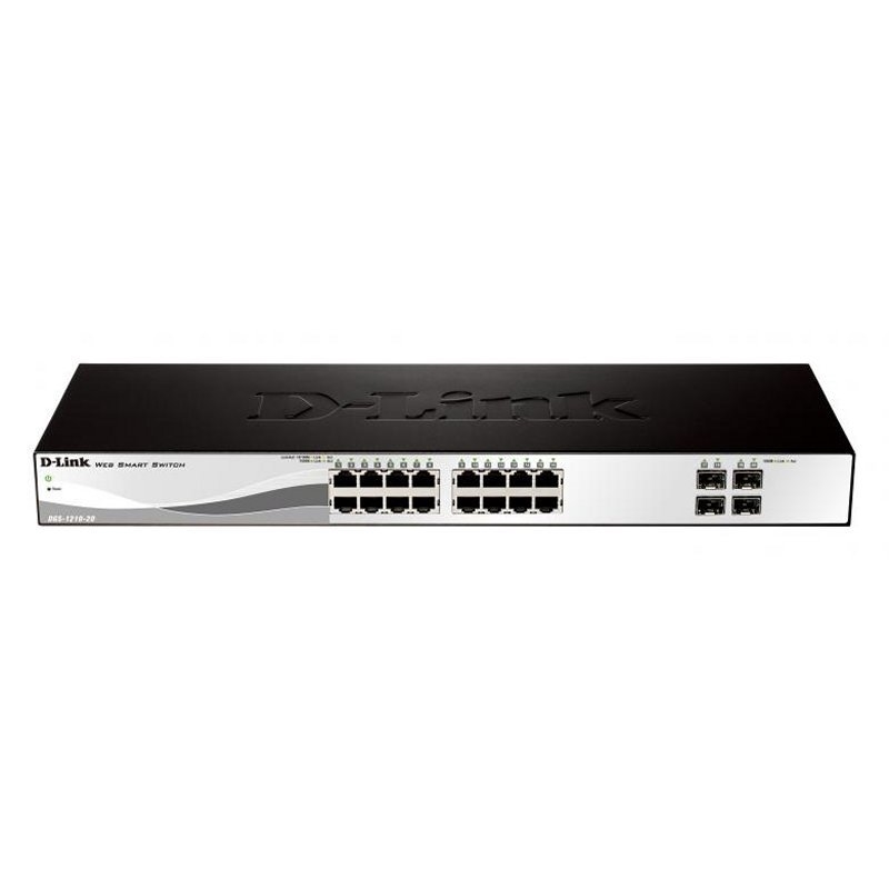 D-Link DGS-1210-20 Gerido L2 Gigabit Ethernet (10/100/1000) 1U Preto