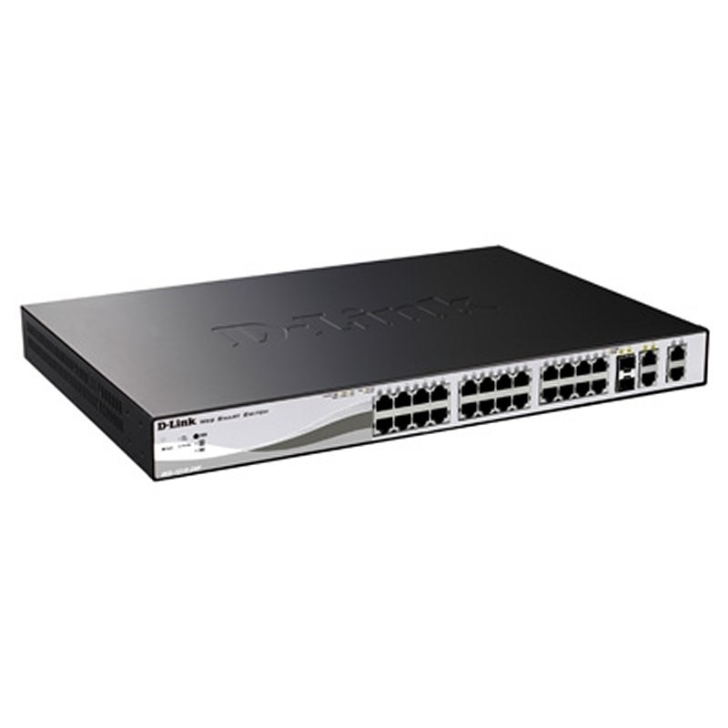 D-Link DGS-1210-28P Gerido L2 Gigabit Ethernet (10/100/1000) Power over Ethernet (PoE) 1U