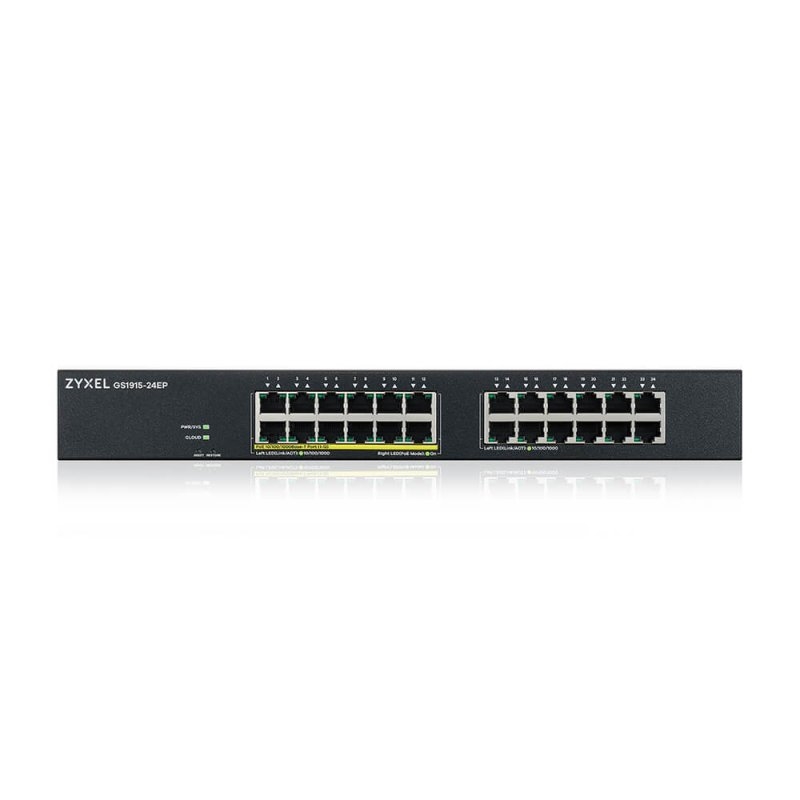 Zyxel GS1915-24EP Gerido L2 Gigabit Ethernet (10/100/1000) Power over Ethernet (PoE) 1U Preto