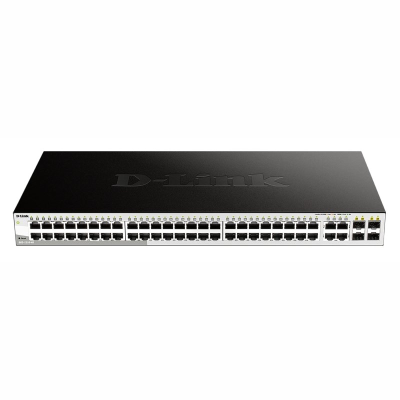 D-Link DGS-1210-48 switch de rede Gerido L2 Gigabit Ethernet (10/100/1000) 1U Preto