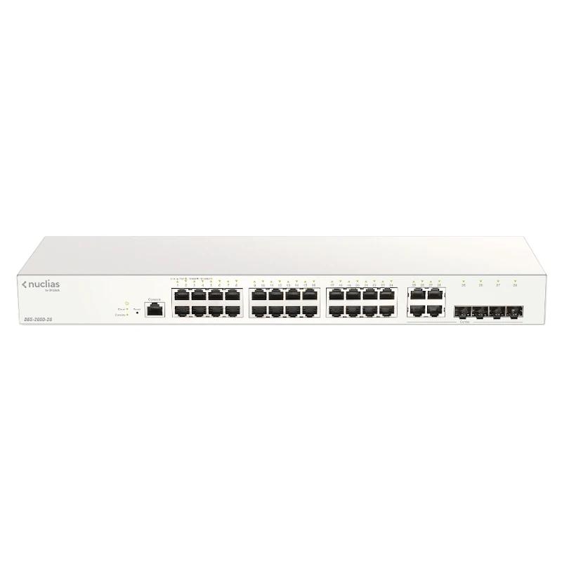 D-Link DBS-2000-28/E switch de rede Gerido L2 Gigabit Ethernet (10/100/1000) Cinzento