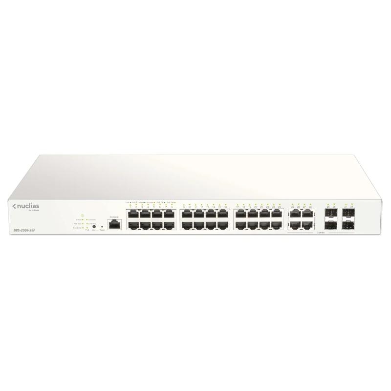 D-Link DBS-2000-28P/E switch de rede Gerido L2 Gigabit Ethernet (10/100/1000) Power over Ethernet (PoE) Cinzento