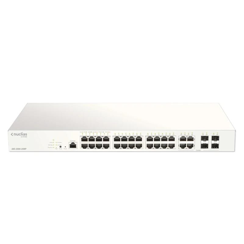 D-Link DBS-2000-28MP/E switch de rede Gerido L2 Gigabit Ethernet (10/100/1000) Power over Ethernet (PoE) Cinzento