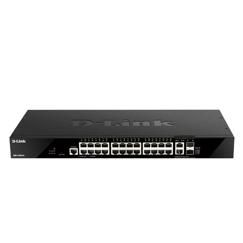 D-Link DGS-1520-28 switch de rede Gerido L3 10G Ethernet (100/1000/10000) 1U Preto