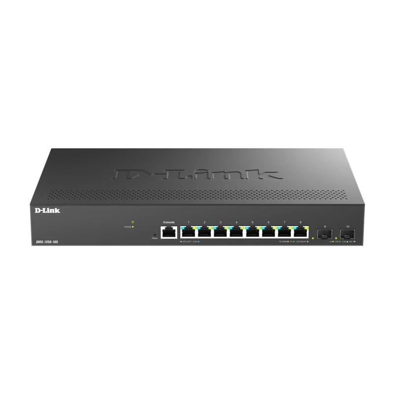 D-Link DMS-1250-10S/E switch de rede Gerido 2.5G Ethernet (100/1000/2500) Preto