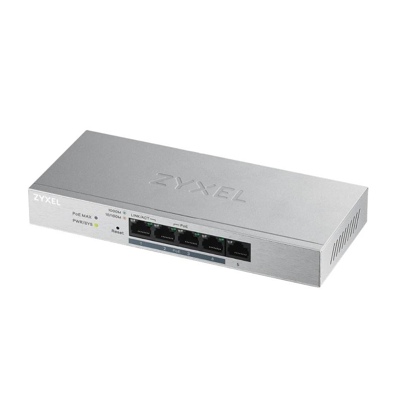 Zyxel GS1200-5HP v2 Gerido Gigabit Ethernet (10/100/1000) Power over Ethernet (PoE) Cinzento