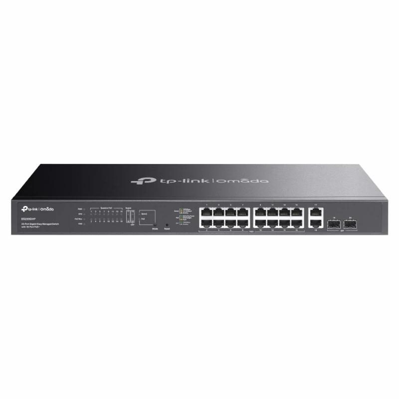 TP-Link Omada ES220GMP switch de rede Gerido L2 Gigabit Ethernet (10/100/1000) Power over Ethernet (PoE) Preto