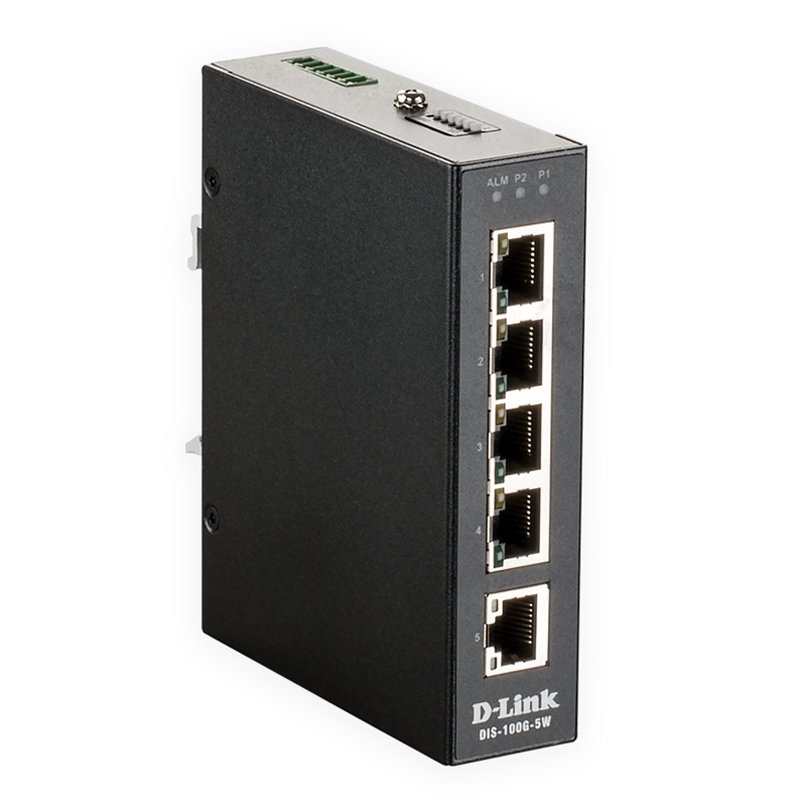 D-Link DIS‑100G‑5W Não-gerido L2 Gigabit Ethernet (10/100/1000) Preto