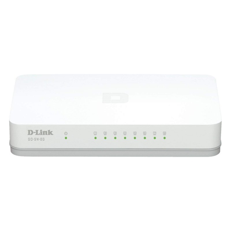 D-Link GO-SW-8G/E switch de rede Não-gerido Gigabit Ethernet (10/100/1000) Branco