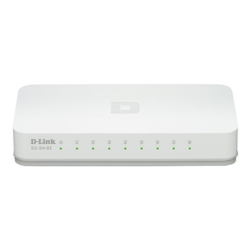 D-Link GO-SW-8E/E switch de rede Não-gerido Fast Ethernet (10/100) Branco